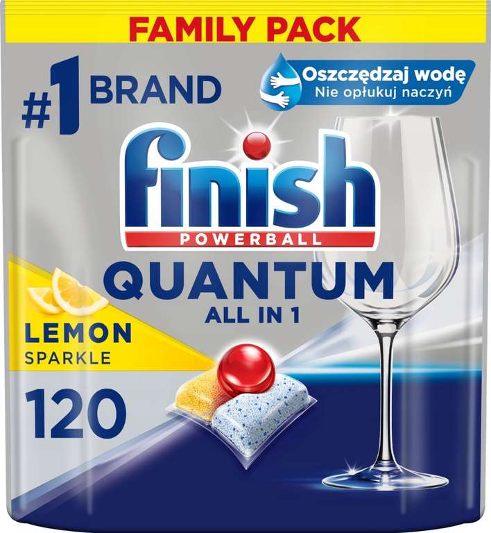 Kapsułki Finish Quantum All-in-1 Lemon 2x120= 240 sztuk 0.44 zł/kaps. Biedronka