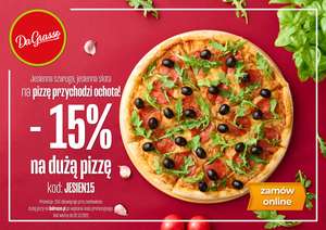 Duża pizza -15% @ DaGrasso