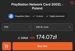 Doładowanie 200 PLN do playstation store za 174,07zł w Instant Gaming