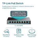TP-LINK TL-SG108PE 8-Port Gigabit Easy Smart Switch z 4 portami PoE + 64W, ekranowane porty RJ-45, IEEE-802.3AF 55,71€