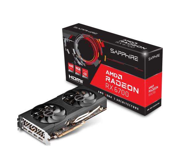 Karta graficzna Sapphire technology Radeon RX 6700 Gaming OC 10GB GDDR6 160bit 1919zł z kodem 50zł rabatu za wydane 500zł