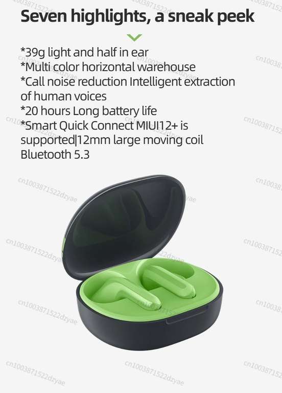 Xiaomi Redmi Buds 4 Lite TWS słuchawki Bluetooth US $19.11
