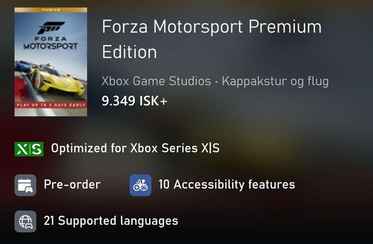 Forza Motorsport Premium