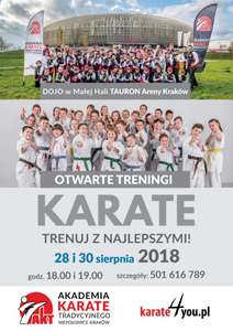 Otwarte treningi Karate Tauron Arena Kraków