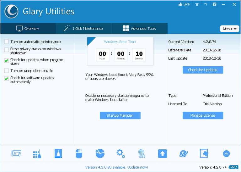 [SharewareOnSale] Glary Utilities Pro licencja na rok - do optymalizacji kompa
