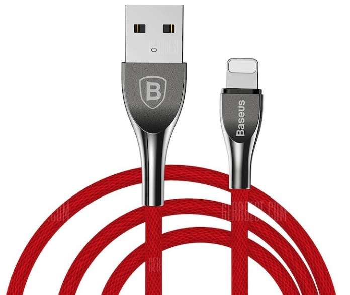 Różne rodzaje kabli (Baseus Lightning, Micro-USB UGREEN Micro-USB, Type C) z JoyBuy i Gearbest