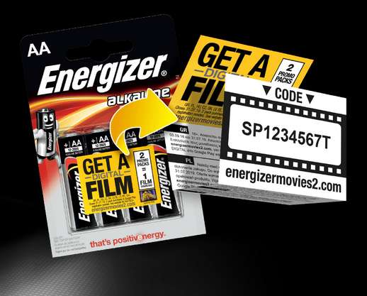 Darmowy film za zakup 2 blistrów Energizer