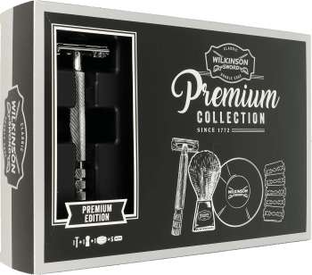 ROSSMANN: Zestaw Wilkinson Vintage Premium Collection Maszynka na żyletki + Pędzel + Mydło