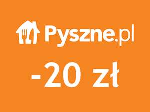 20 zł zniżki na Pyszne.pl - tylko aplikacja mobilna