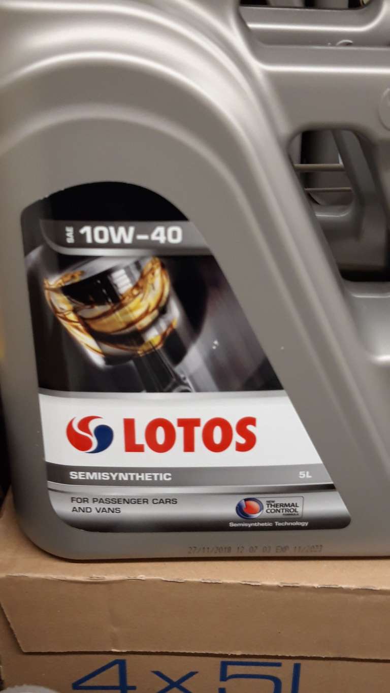 Olej silnikowy Lotos Semisynthetic 10W40 Thermal Control 5L w Auchan