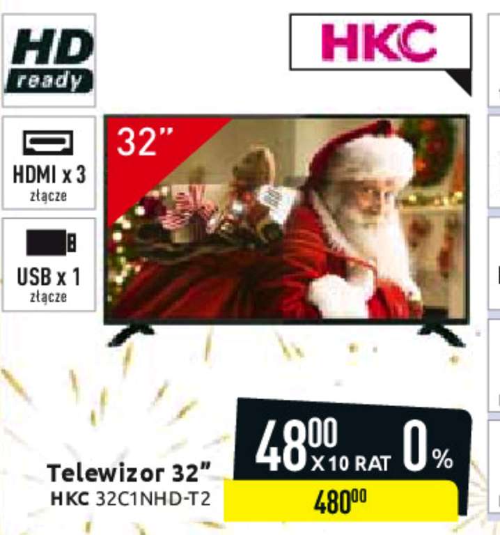 Telewizor HKC 32 cale HD Carrefour