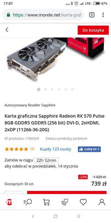 Karta graficzna Sapphire Radeon RX 570 Pulse 8GB GDDR5 GDDR5