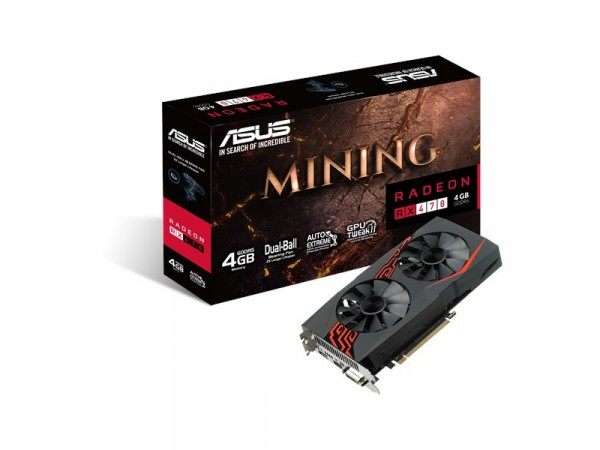 AMD ASUS Radeon RX 470 MINING H 4GB LED 256BIT DVI