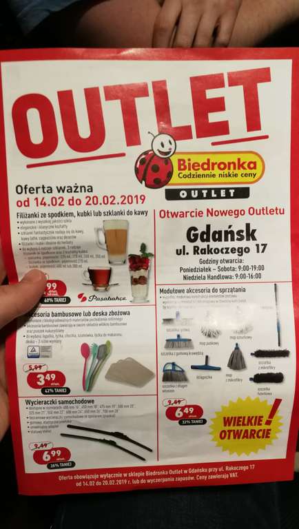 Biedronka outlet Gdańsk Morena otwarcie
