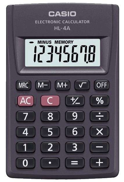 Kalkulator CASIO HL-4A. Carrefour