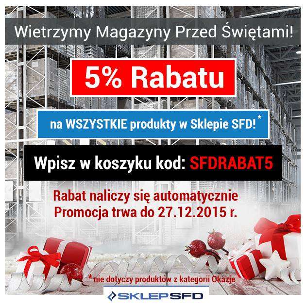 -5% na wszystko w sklepie z odżywkami SFD.pl