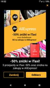 (3x -50% iTaxi) +  (-5$ Aliexpress) !