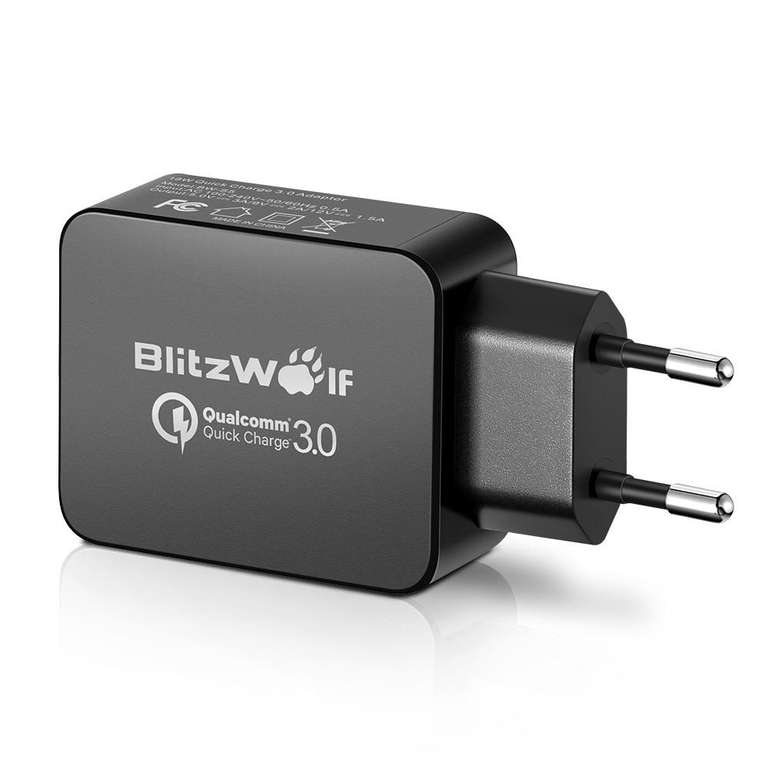 Ładowarka BlitzWolf® BW-S5 QC3.0 18W USB Charger EU Adapter With Power3S Tech