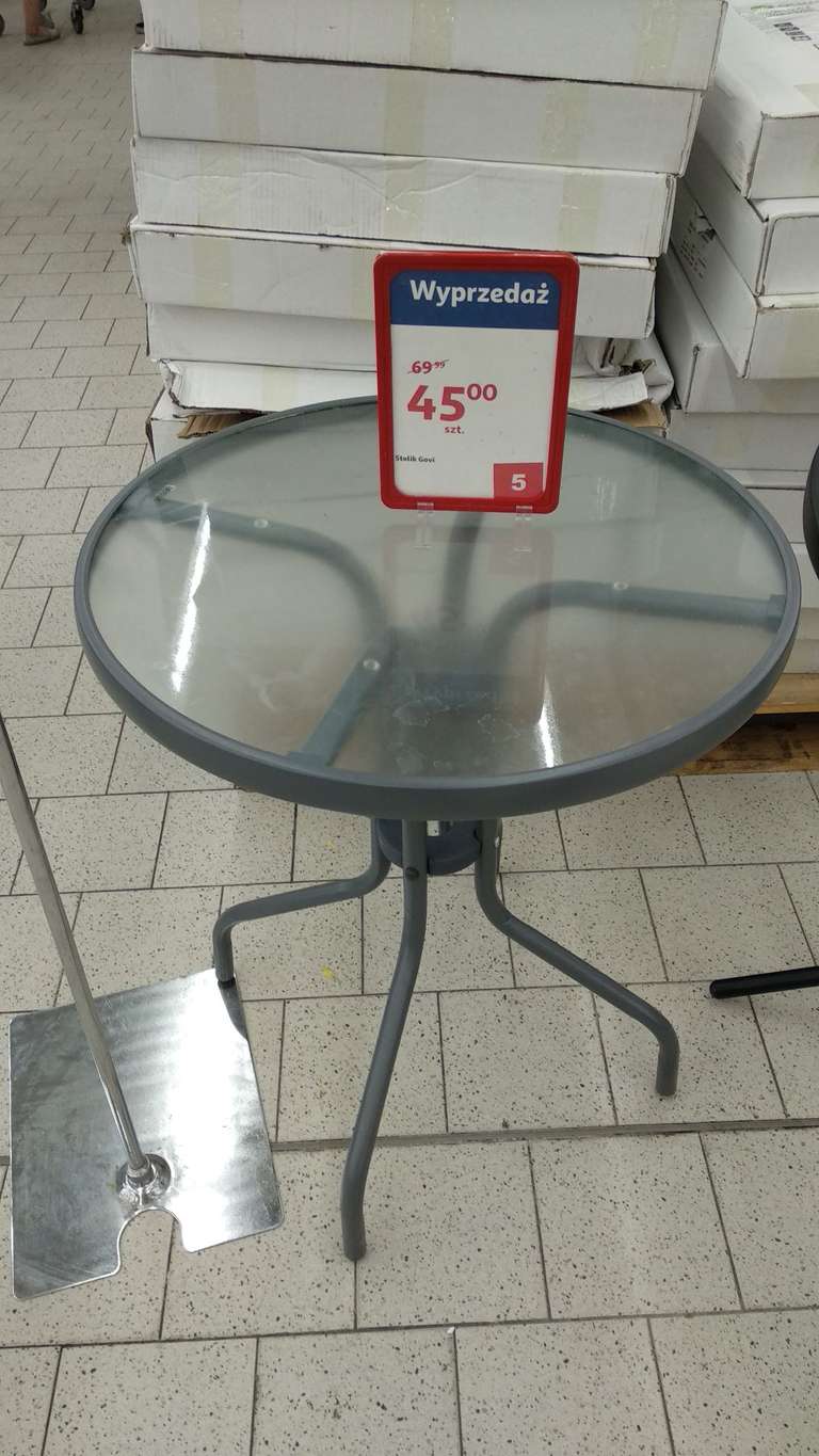 Nadal Dostępny! Poręczny stolik balkonowy ogrodowy Auchan Olsztyn