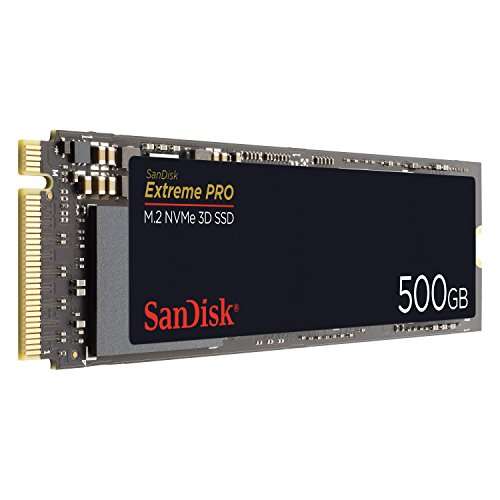 SanDisk Extreme Pro 500GB SSD (M.2, 3D-NAND TLC, PCIe 3.0 x4, R:3400MB/s, W:2500MB/s) @ Amazon