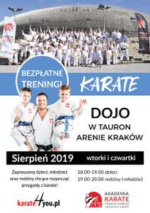 Bezpłatne treningi karate w Tauron Arenie Kraków