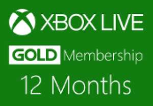 XBOX LIVE 12-MONTH GOLD SUBSCRIPTION CARD