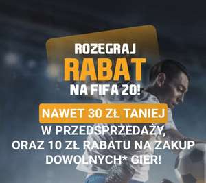 Rabat na Fifa 20 w przedsprzedaży ale nie tylko.