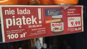 Nutella 600g przy zakupach za 100 zł