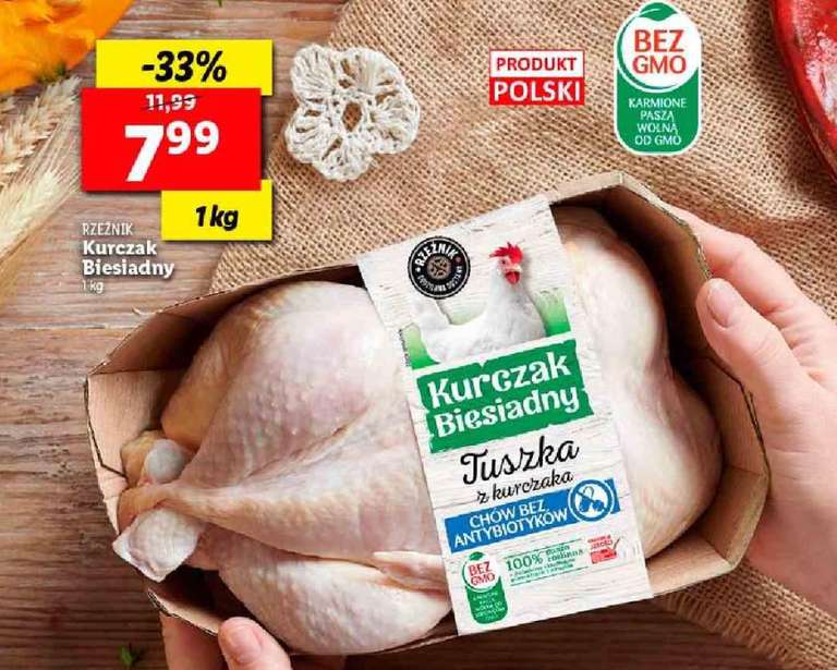 Kurczak Biesiadny bez GMO i antybiotyków w Lidlu.