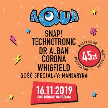 Koncert - hity lat '90 - Snap/ Corona/ Technotronic/Aqua/ Dr Alban /Whigfield - Warszawa Torwar
