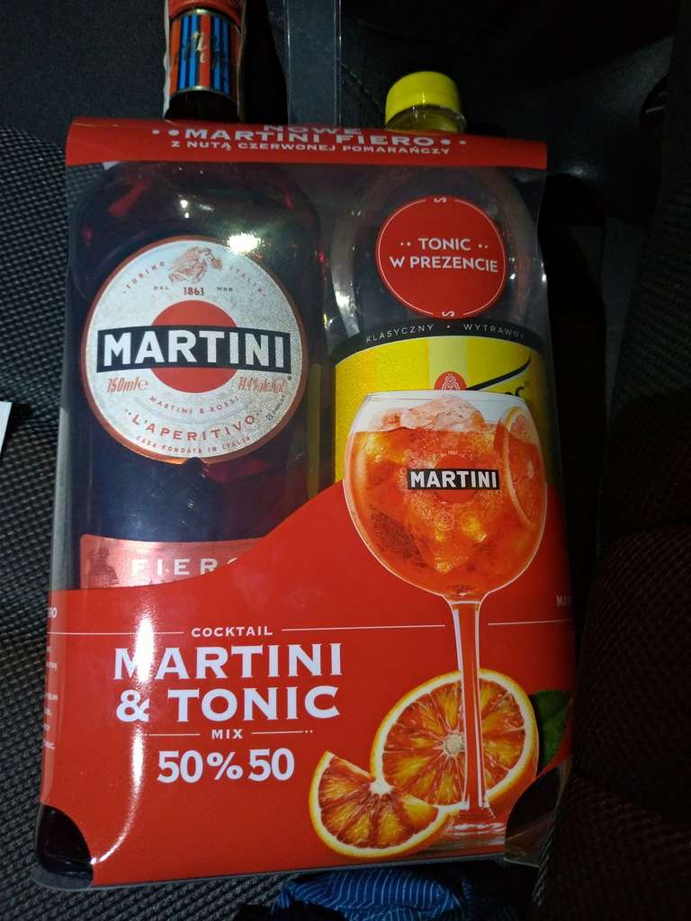 Martini Fiero 0,75 + tonic schweppes 0,9 zestaw biedronka