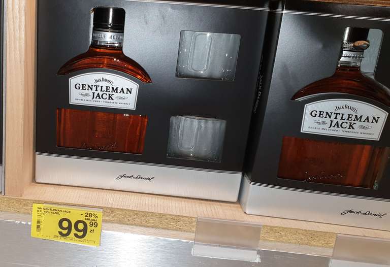 Gentleman Jack 0.7L + szklanki @Carrefour