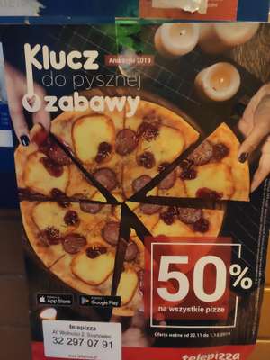 Telepizza -50% na wszystkie pizze