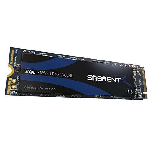 Dysk SSD NVME M.2 Sabrent Rocket 1TB odczyt 3400 MB/s, 3000 MB/s zapis