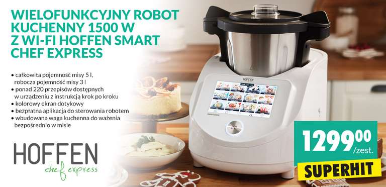 Robot kuchenny Hoffen Chef Express Biedronka, nowa wersja WI-FI