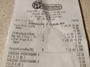 Pizza Feliciana 2x dwupak w Biedronce z kartą Biedry za 19.98 zł! Dobra i sprawdzona