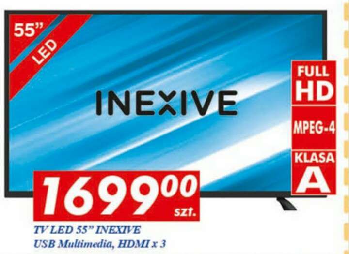 Telewizor 55 cali Full HD w Auchan za 1699 zł 