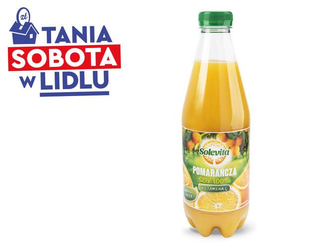 Lidl, sok pomarańczowy Solevita za 2,09 zł/l