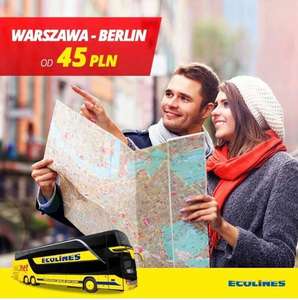 ECOLINES Warszawa - Berlin za 45 zł