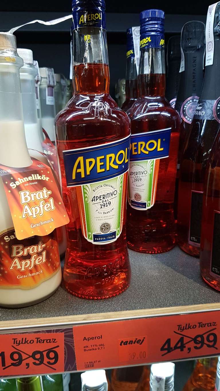 Aperol likier 0,7L w Aldi