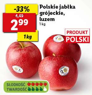 Polskie słodkie jabłka w Lidl