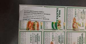 Subway POZNAN GRAND opening - do każdej kanapki druga 15cm gratis