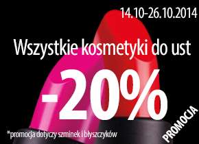 20% rabatu na szminki i błyszczyki @ Paese
