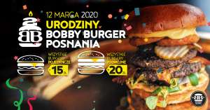 Bobby Burger Posnania - Burgery pojedyncze za 15 zł, a podwójne za 20 zł