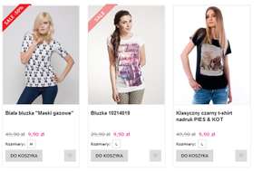 Factory Price/ Wszystkie damskie koszulki po 9,90/ najtańsza dostawa 8,99 zł