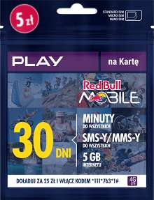 Red Bull Mobile - nawet 36 GB gratis do doładowania