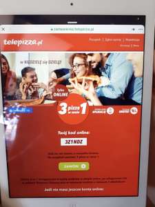 Telepizza 3 w cenie 1 średnie