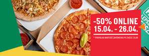 Pizza Papa John's 50% zniżki na całe zamówienie