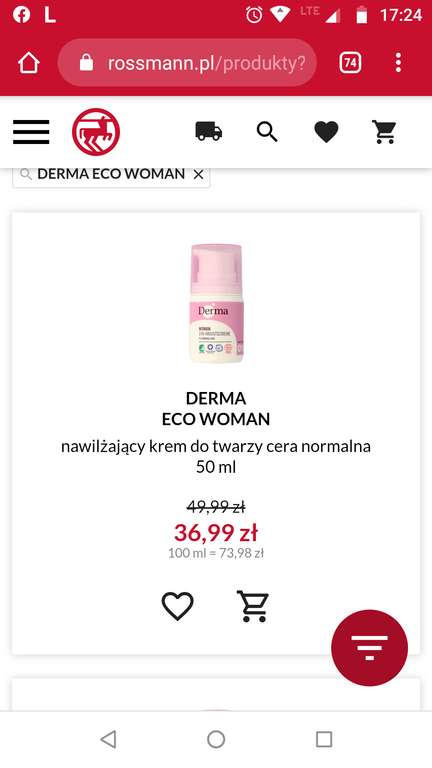 Rossmann Derma Eco Woman promocja na wszystko z tej serii w Rossmannie