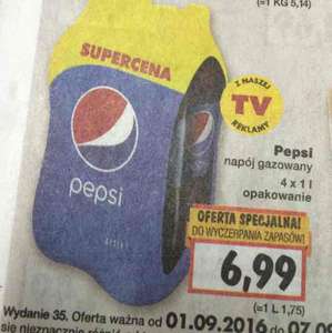 Pepsi 4x1L / 1,75zl za litr @Kaufland